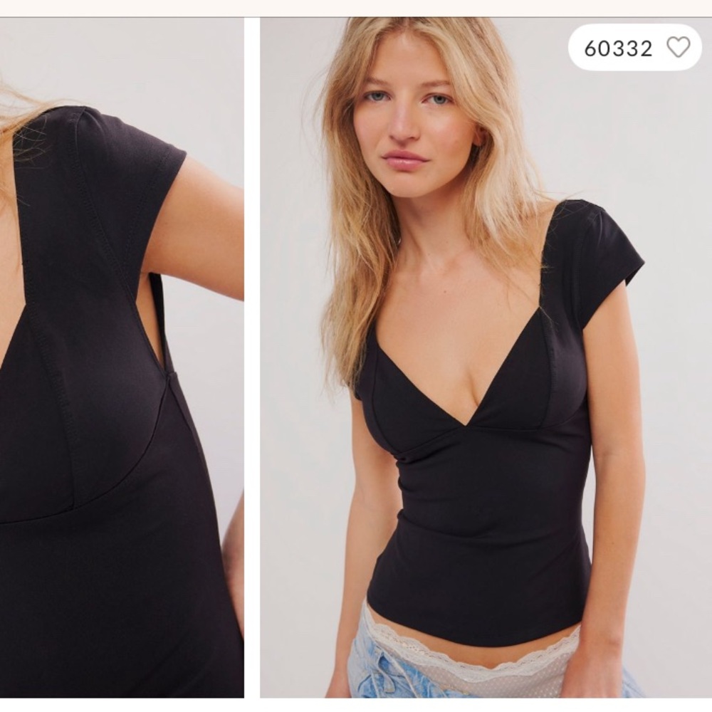 Free People Black Corset Top